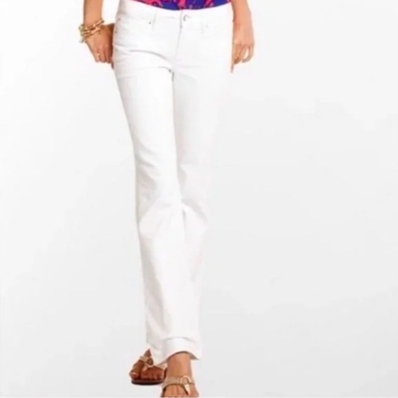 NWOT Lilly Pulitzer Main Line Straight Leg jeans - Picture 3 of 10